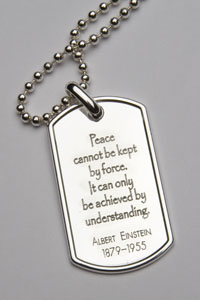 Albert Einstein PeaceTag&trade;